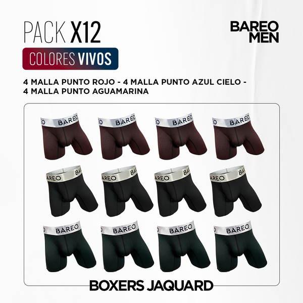 Combo Boxers colores vivos