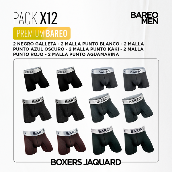 Combo Boxers premium bareo
