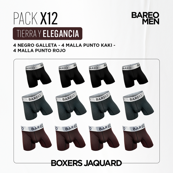 Combo Boxers tierra y elegancia