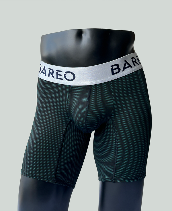 Bóxer Bareo malla punto agua marina