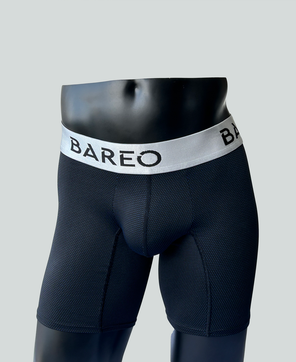 Bóxer Bareo malla punto azul